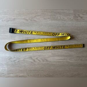 Off-White Yellow and Black Belt